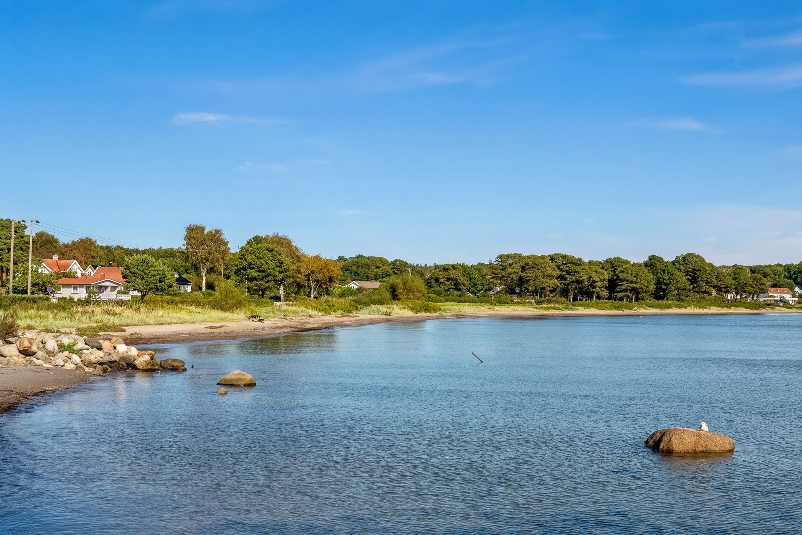 Badestrand som sjeldent fylles opp Galleribilde