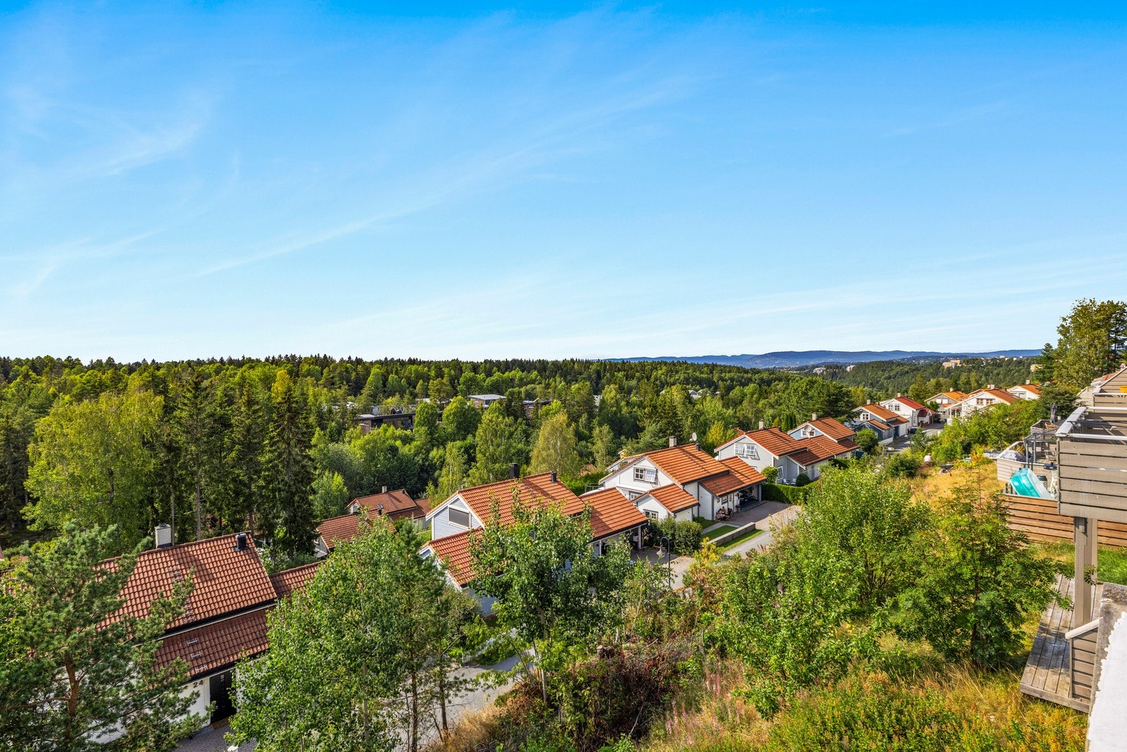 Flott utsyn fra balkongen. Galleribilde
