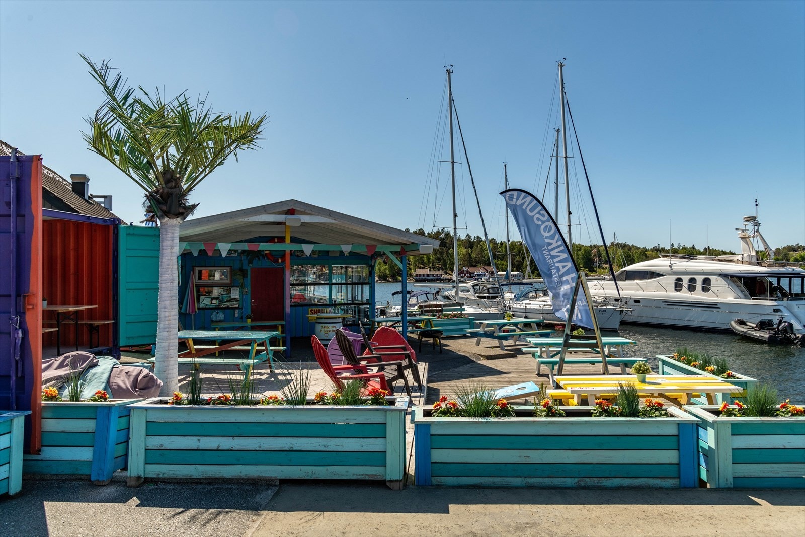 Den Key West-inspirerte perlen Hankøsund Restaurant byr på herlig mat og atmosfære. Galleribilde