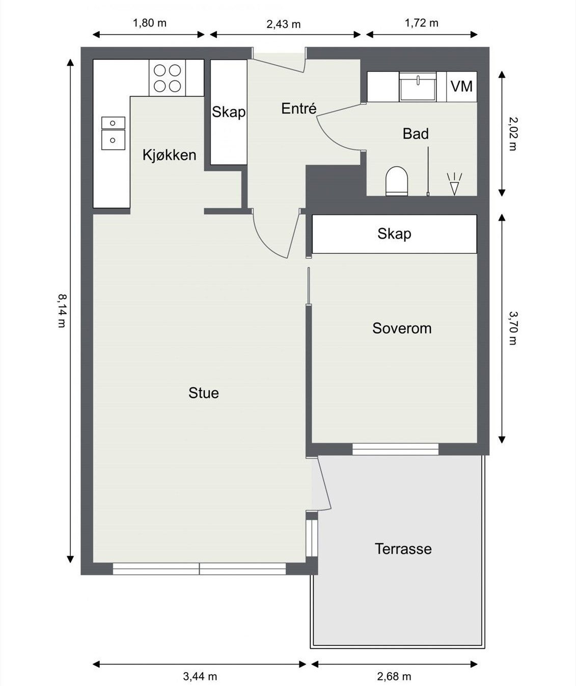 Plantegning Galleribilde