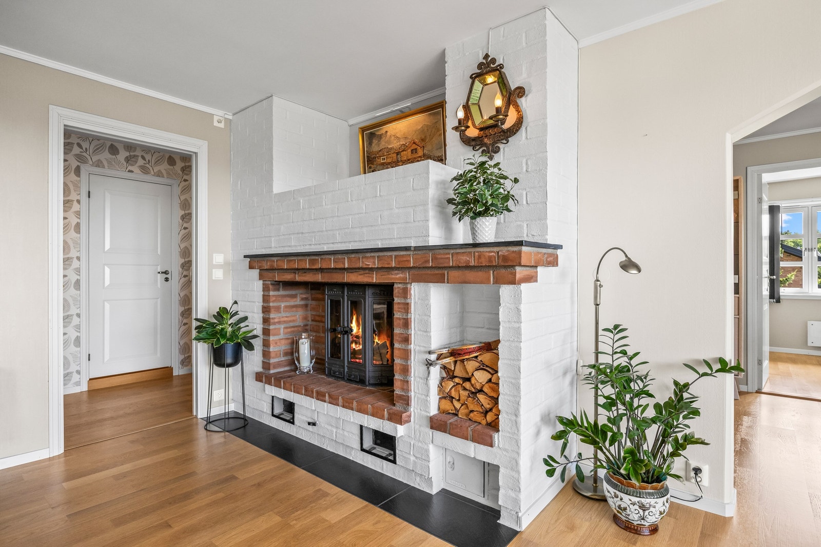 Peis som bidrar til en varm og lun stemning. Galleribilde