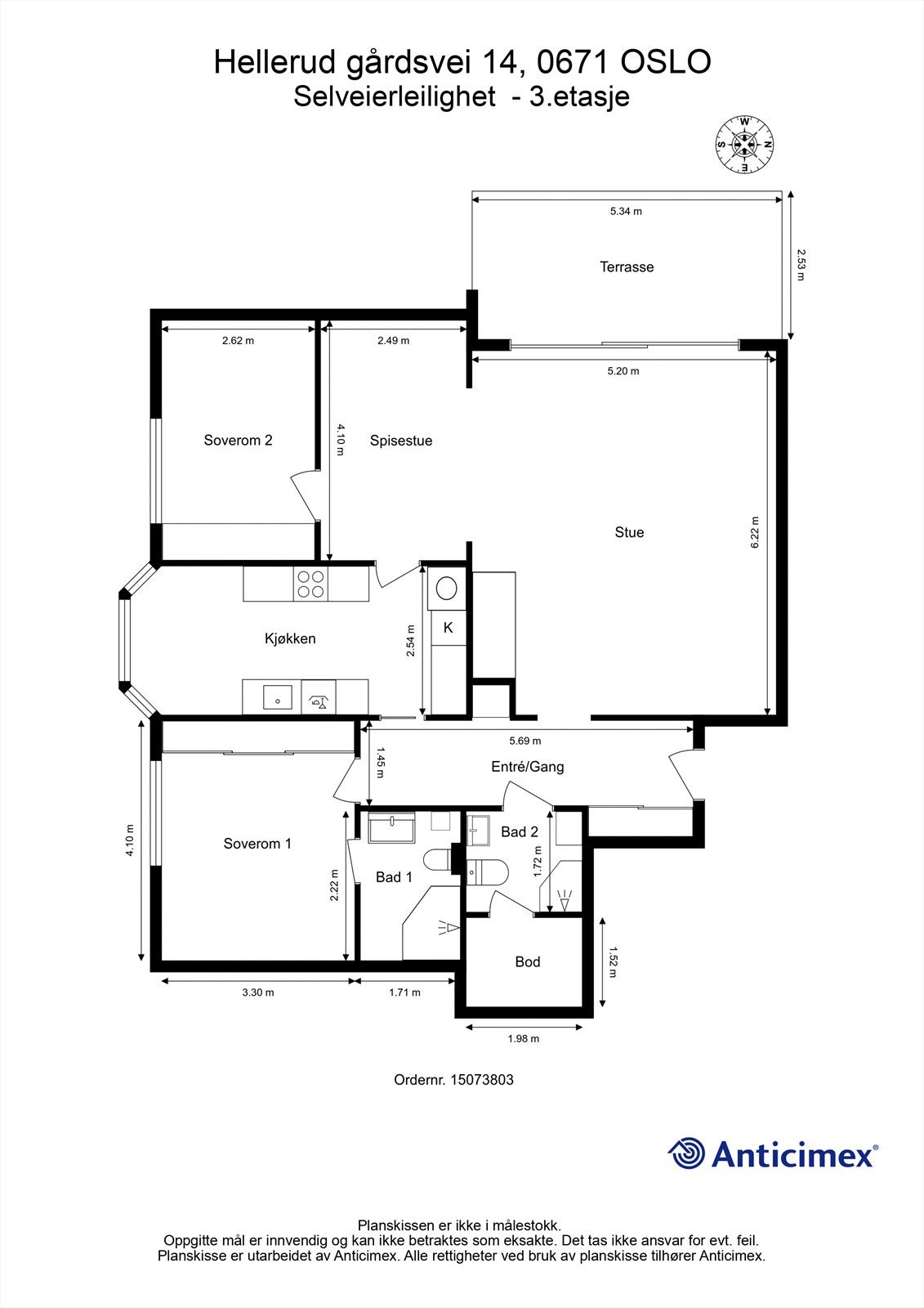 Plantegning Galleribilde