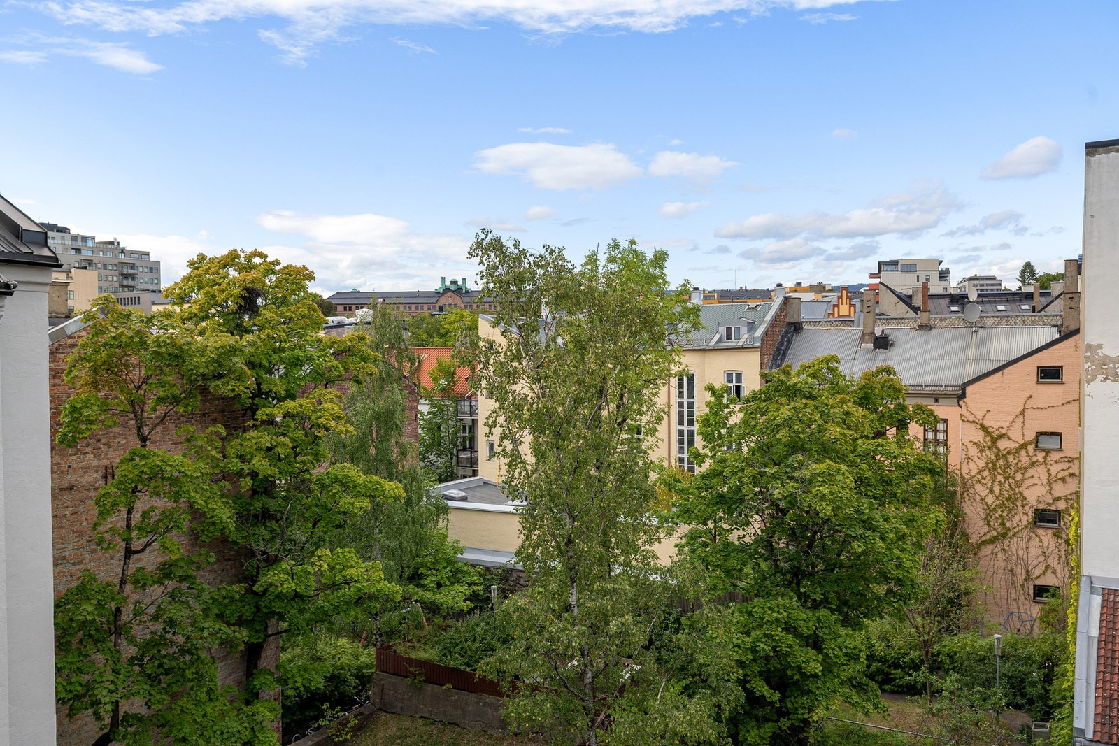 Hyggelig utsyn fra balkongen. Galleribilde