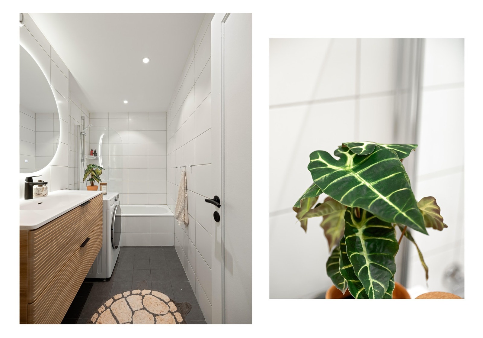 Fra entreen finner vil badet, som ble pusset opp i regi av borettslaget i perioden 1999-2000. Galleribilde