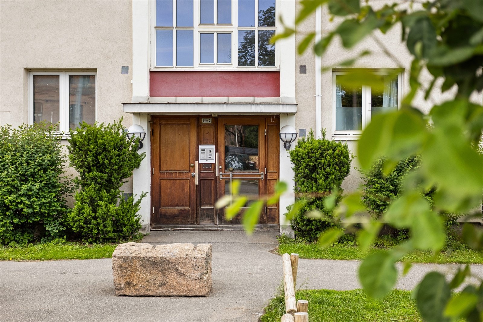 Fasade inngangsparti Galleribilde