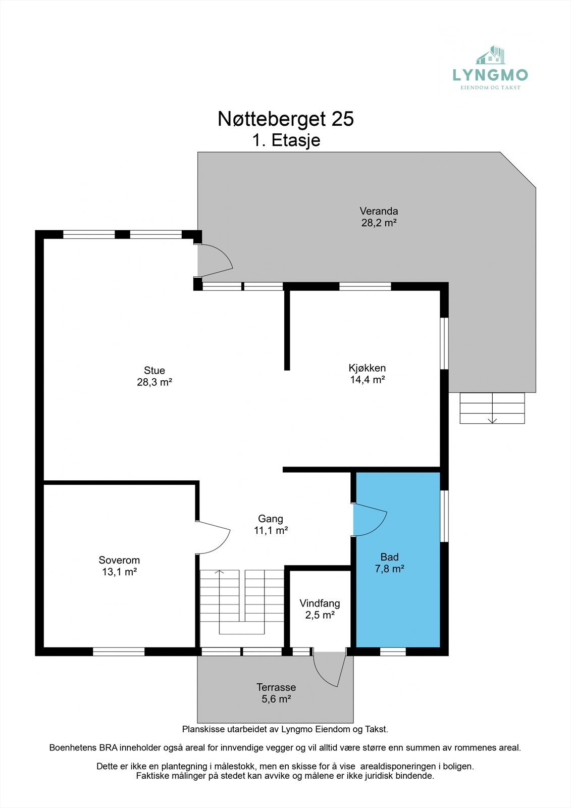 Planskisse hovedetasje Galleribilde