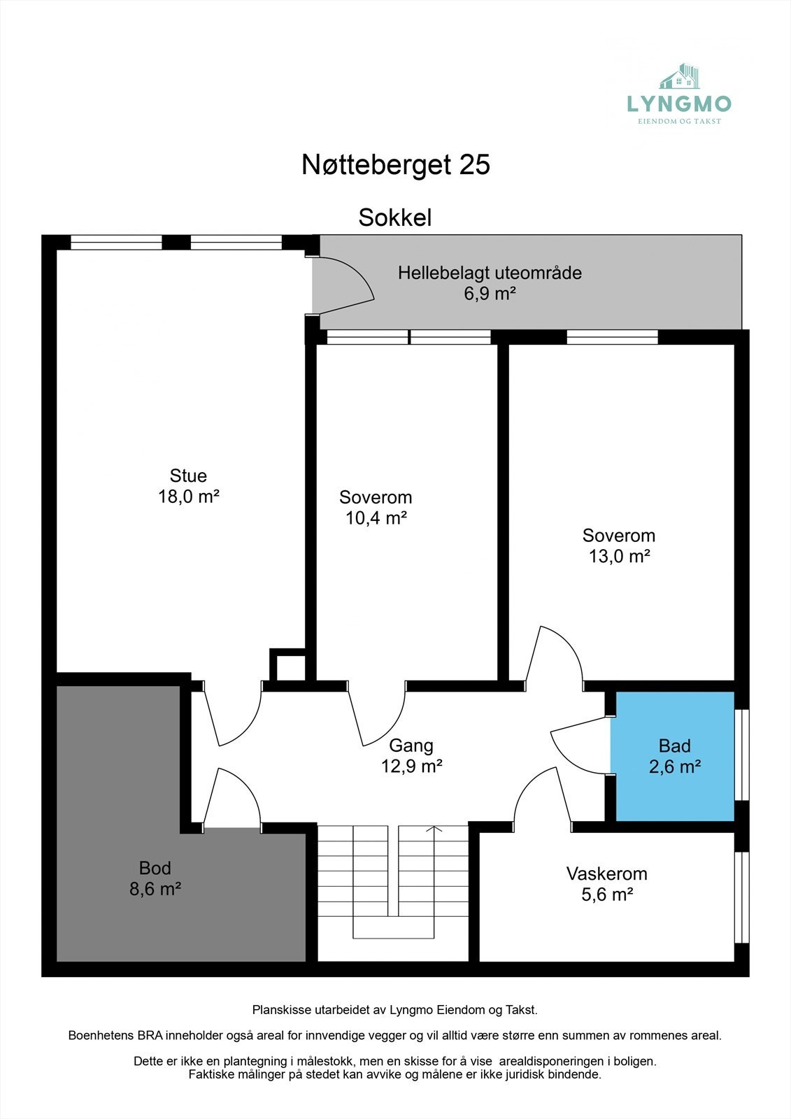 Planskisse sokkeletasje Galleribilde