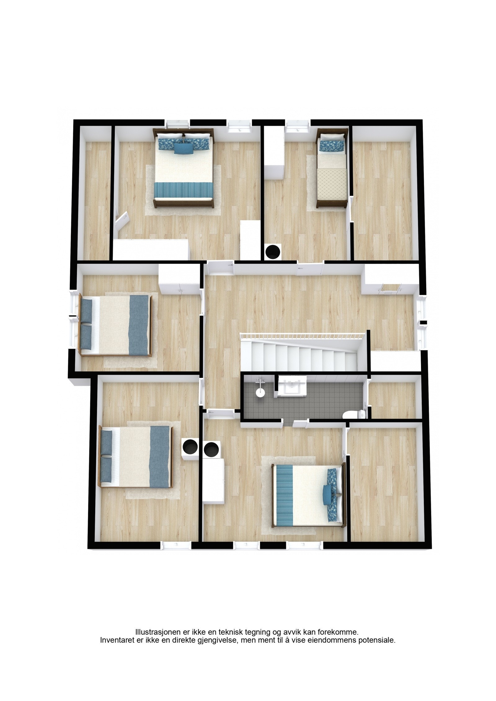 Plantegning 3D 3. etasje. Galleribilde