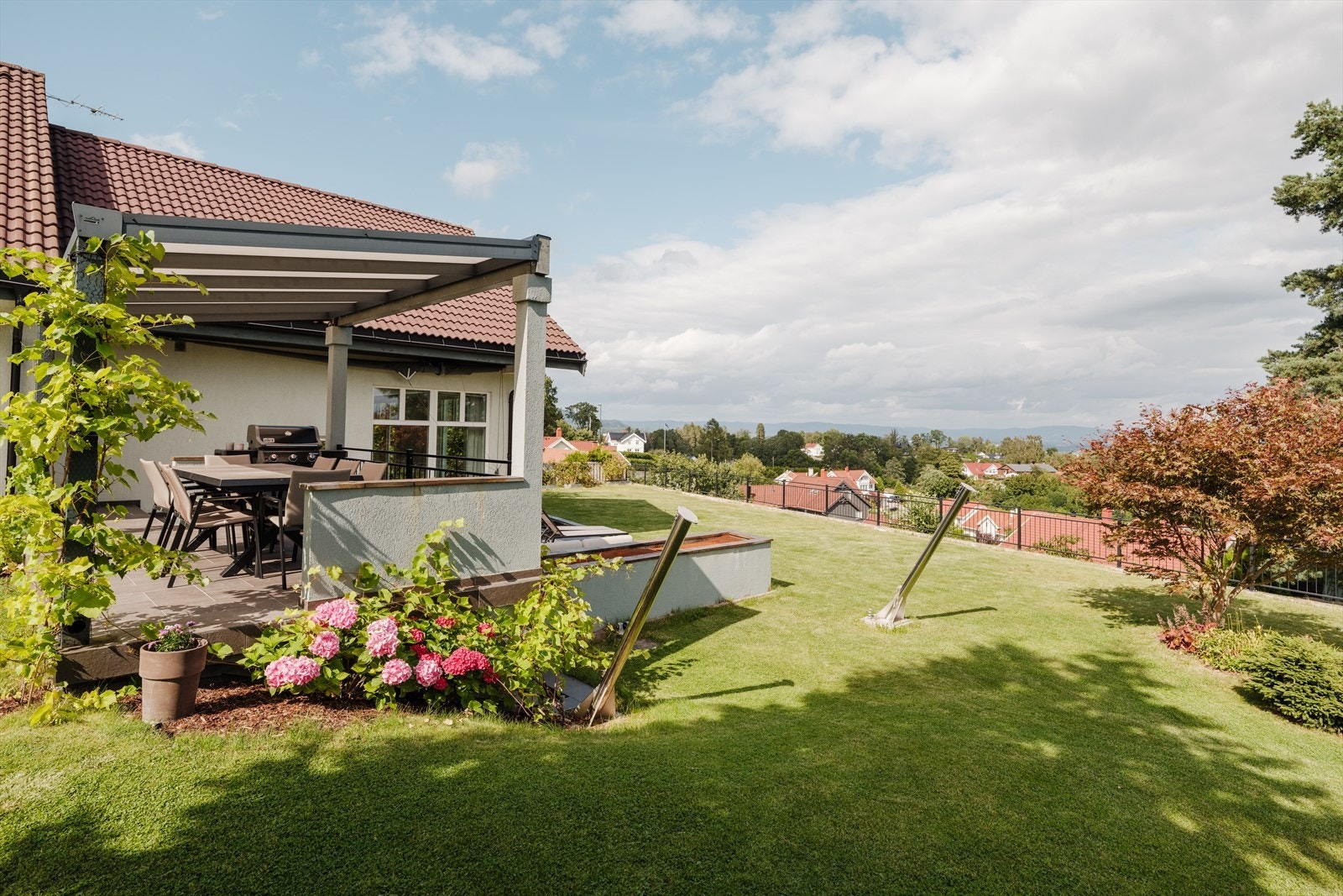 Solforholdene er utmerkede med sol fra tidlig formiddag til rundt kl. 20 på sommeren. Galleribilde