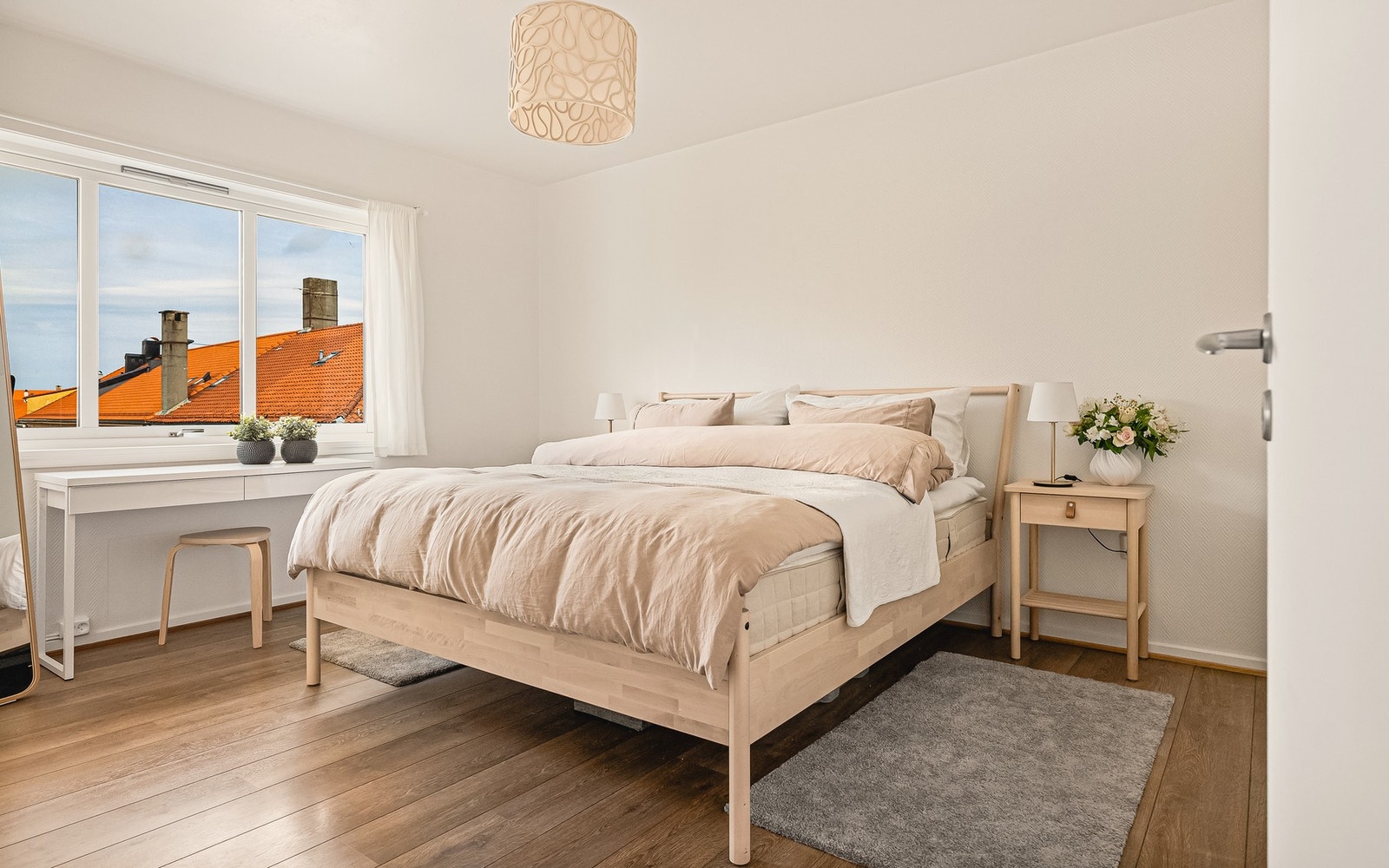 Hovedsoverommet måler 13,8 kvadratmeter Galleribilde