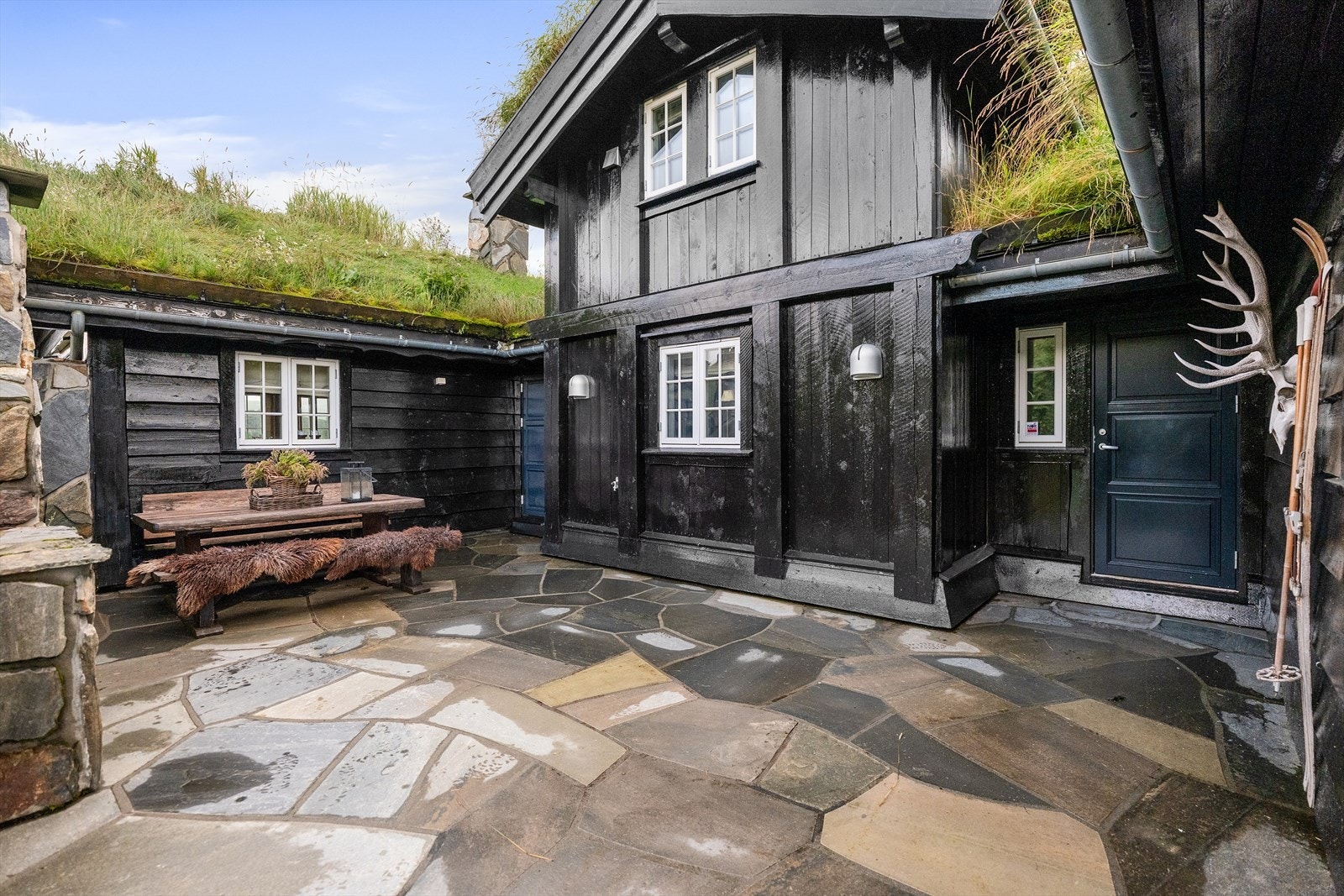 Fine, avskjermede uteplasser Galleribilde