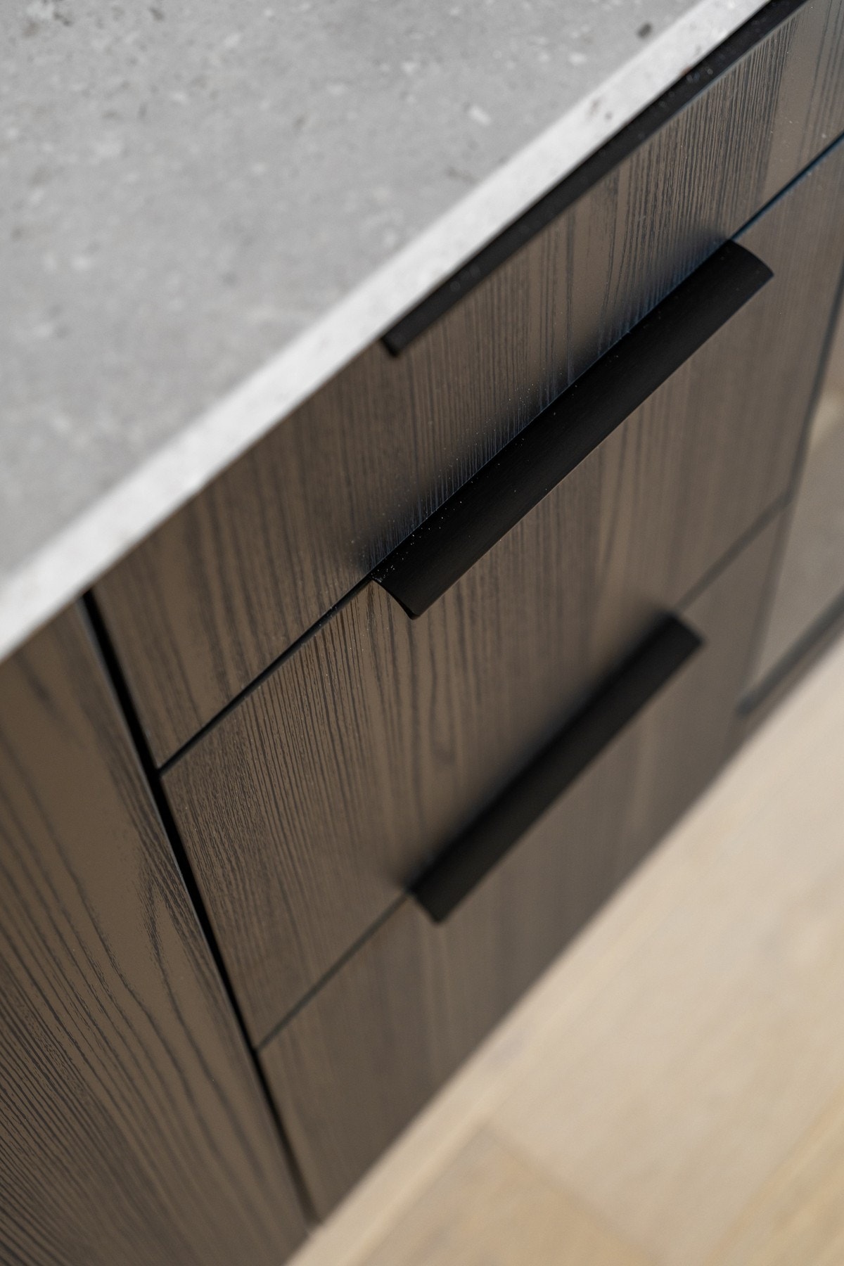 Detaljer - lekker fargekombinasjon og kvalitetsmaterialer. Galleribilde