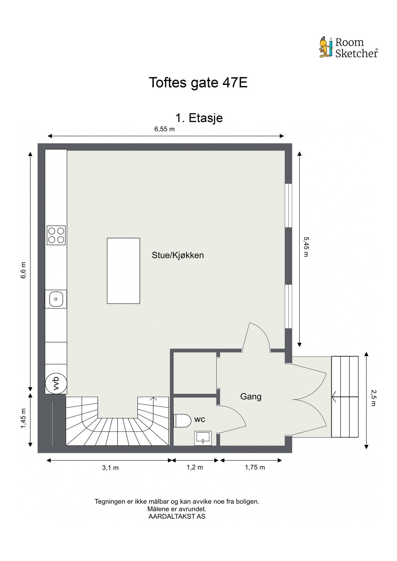 Planskisse første etasje. Galleribilde
