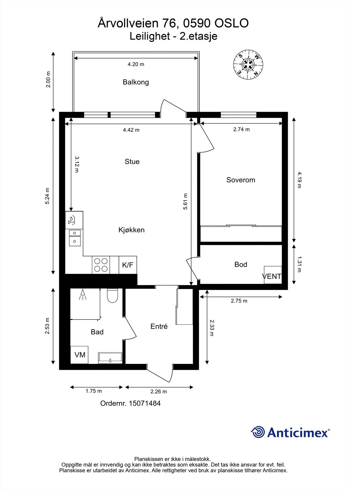 Plantegning Galleribilde