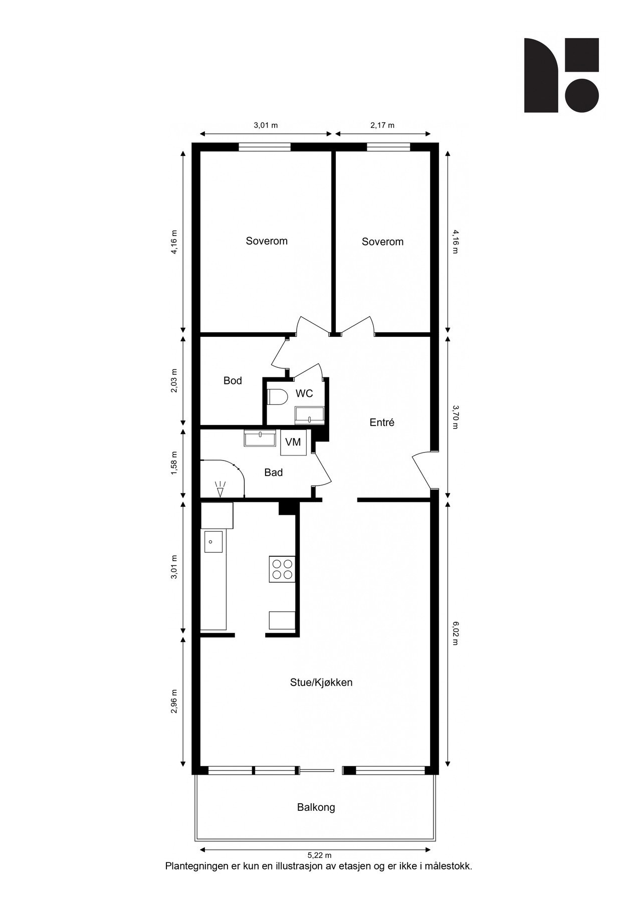 Plantegning Galleribilde