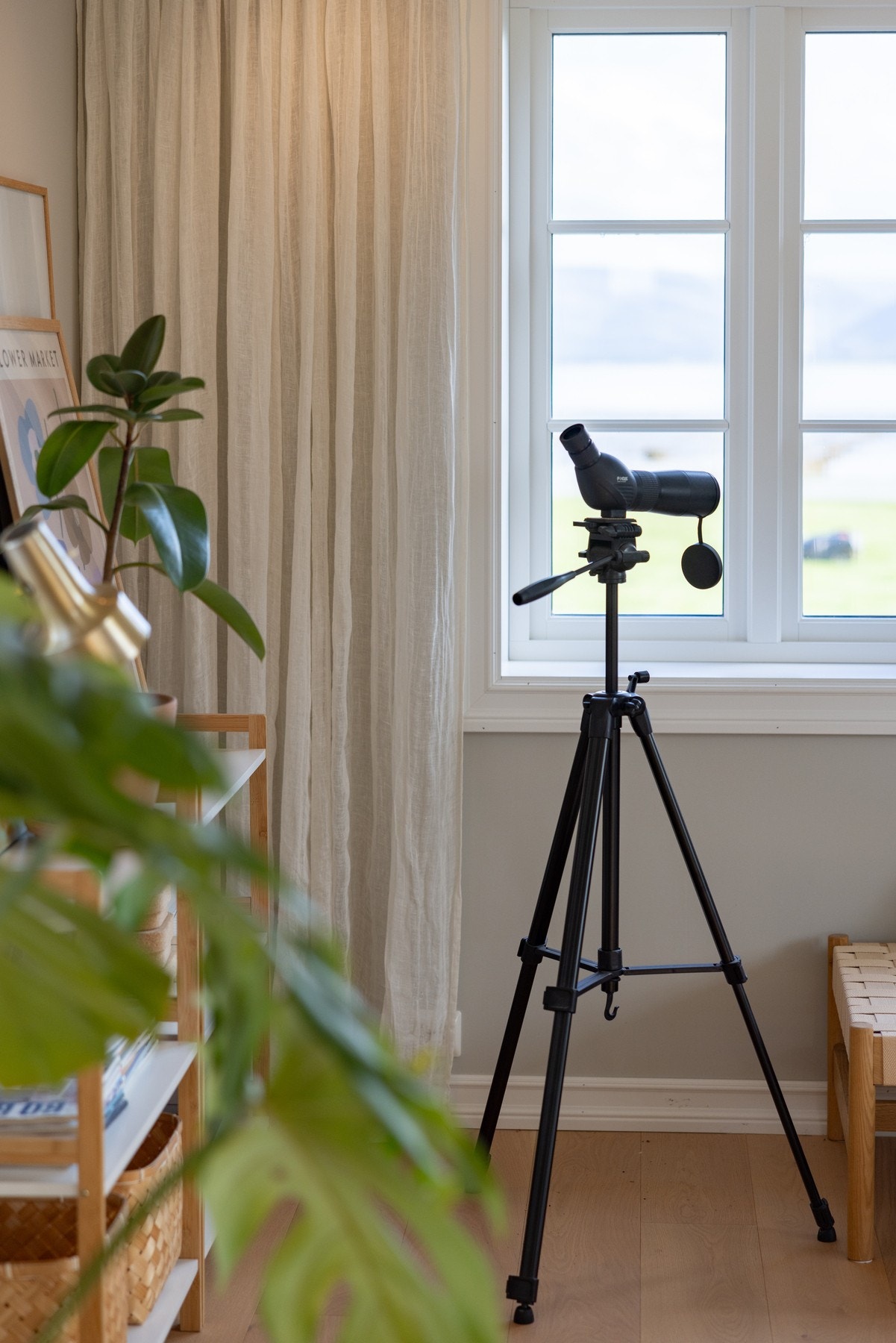 Her man man følge med på Hurtigruta som glir forbi. Galleribilde