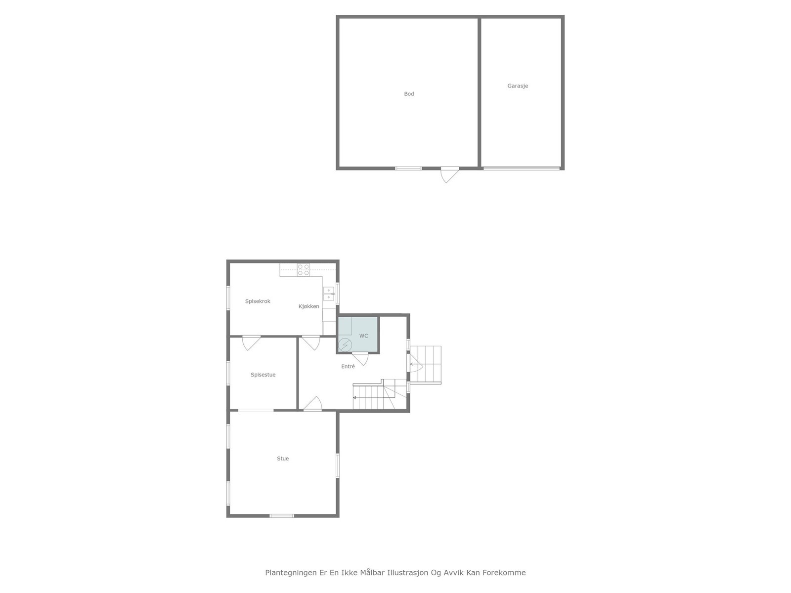 Plantegning 1.etasje Galleribilde
