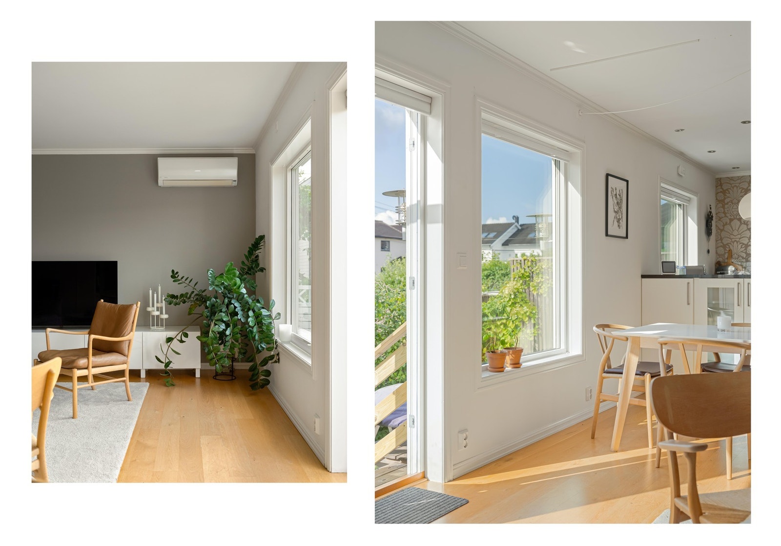 Gode solforhold gir mye naturlig lys inn i boligen. Galleribilde