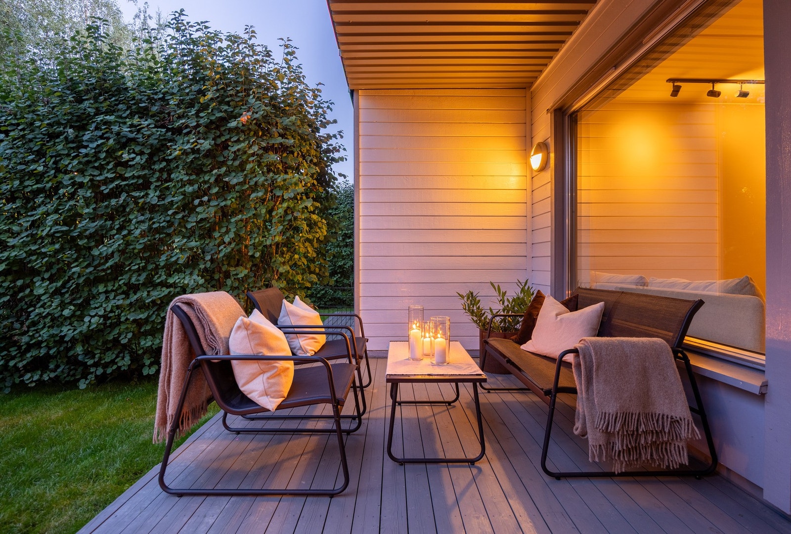 Terrassen er delvis overbygd. Galleribilde