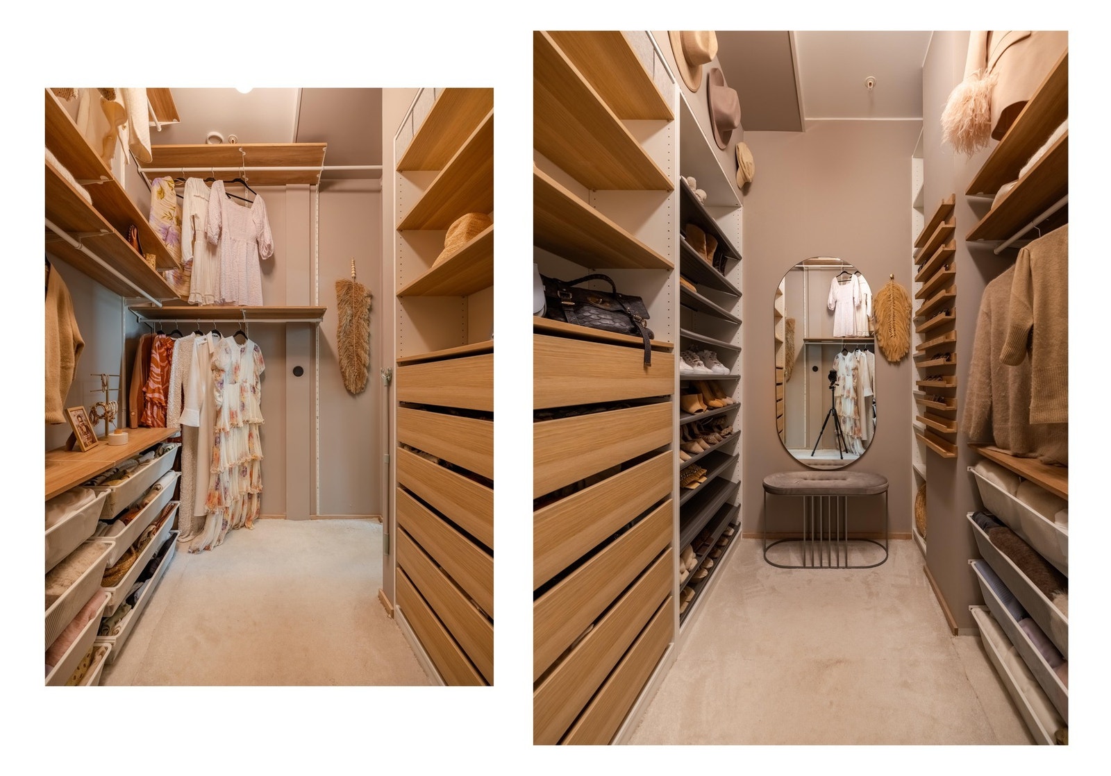 Eget walk-in-closet for de med mye klær eller til å håndterer praktisk oppbevaring. Galleribilde