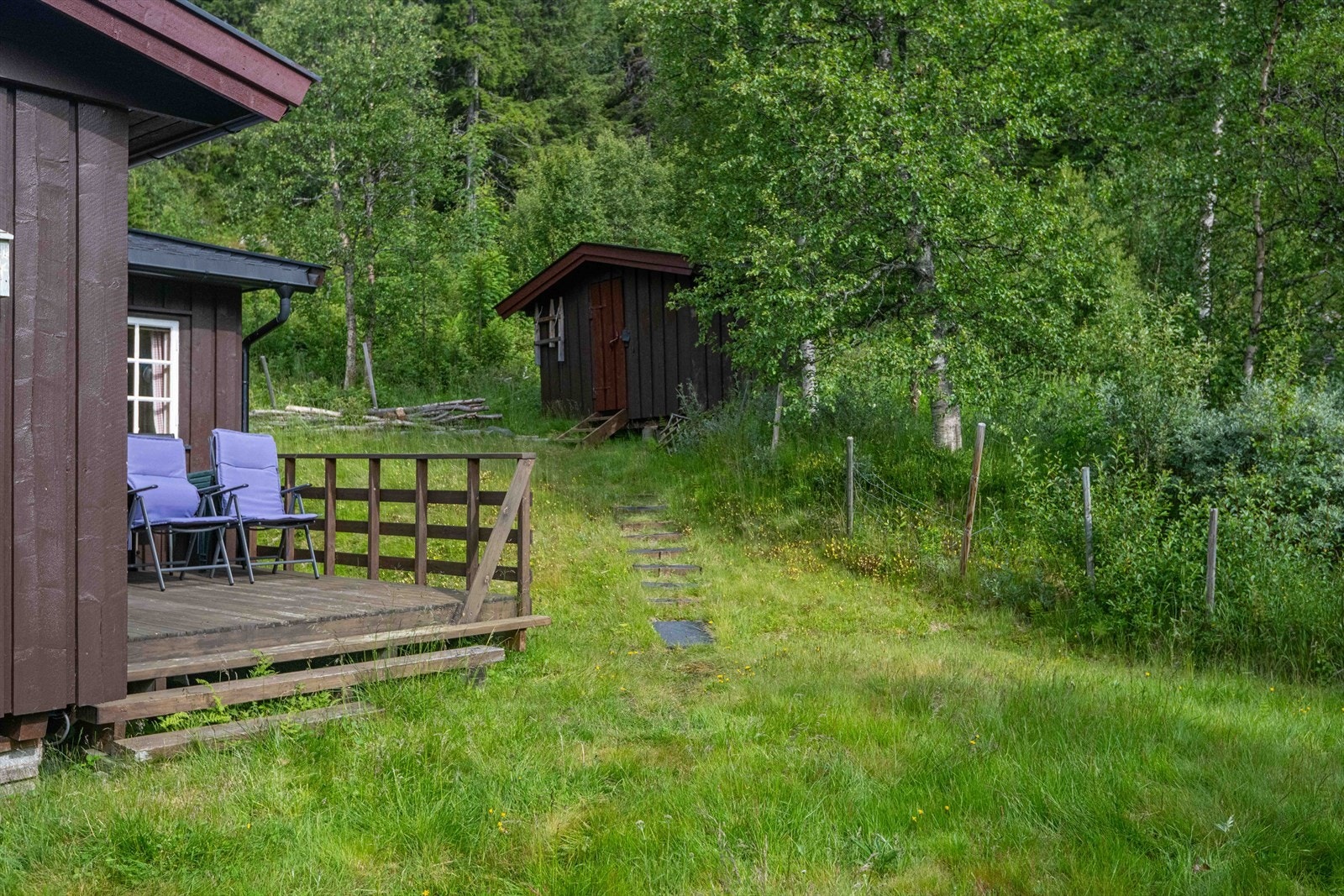 Selgers egne bilder; Fra frokostplattingen og uthuset Galleribilde