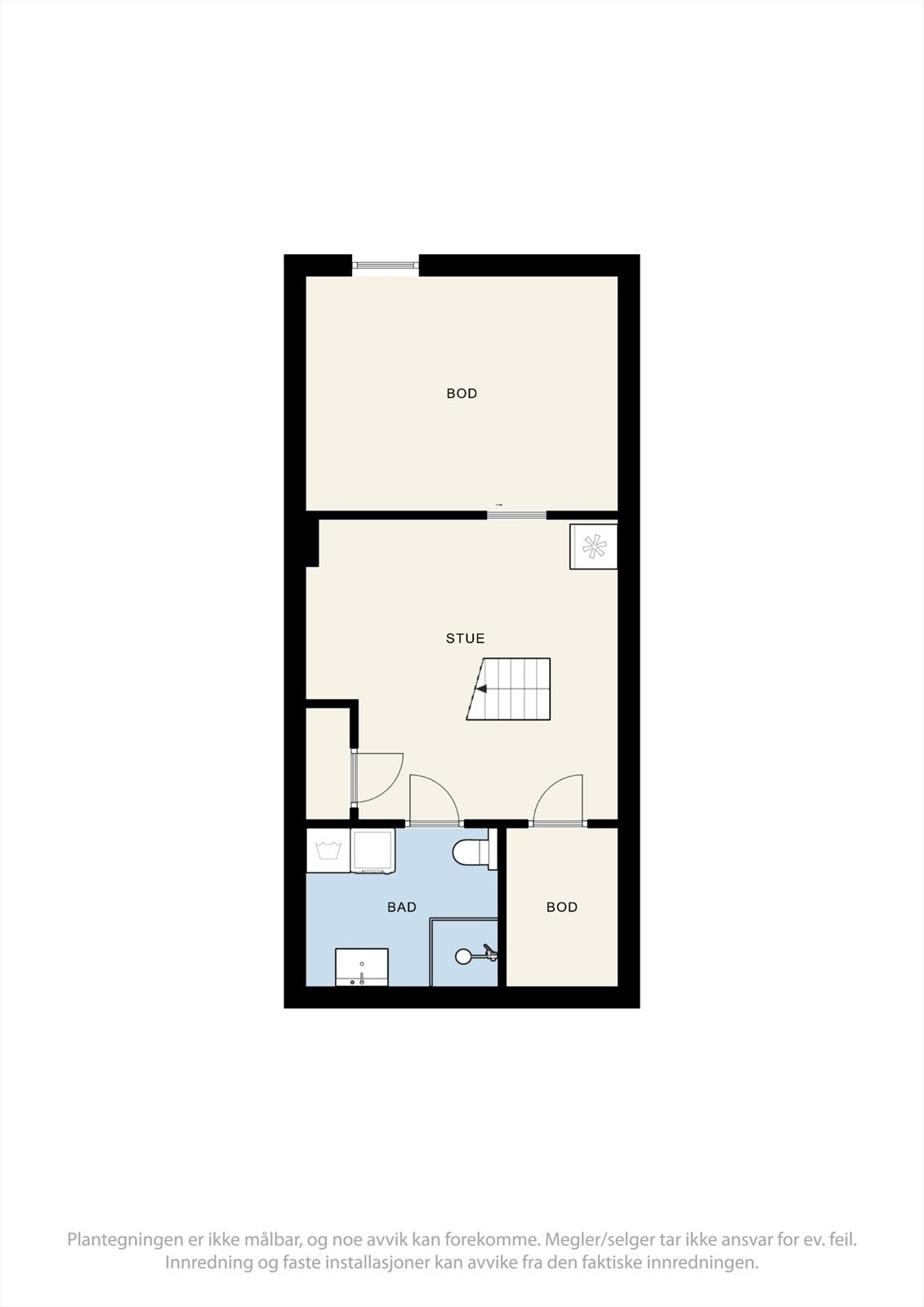 Plantegning kjeller. Galleribilde