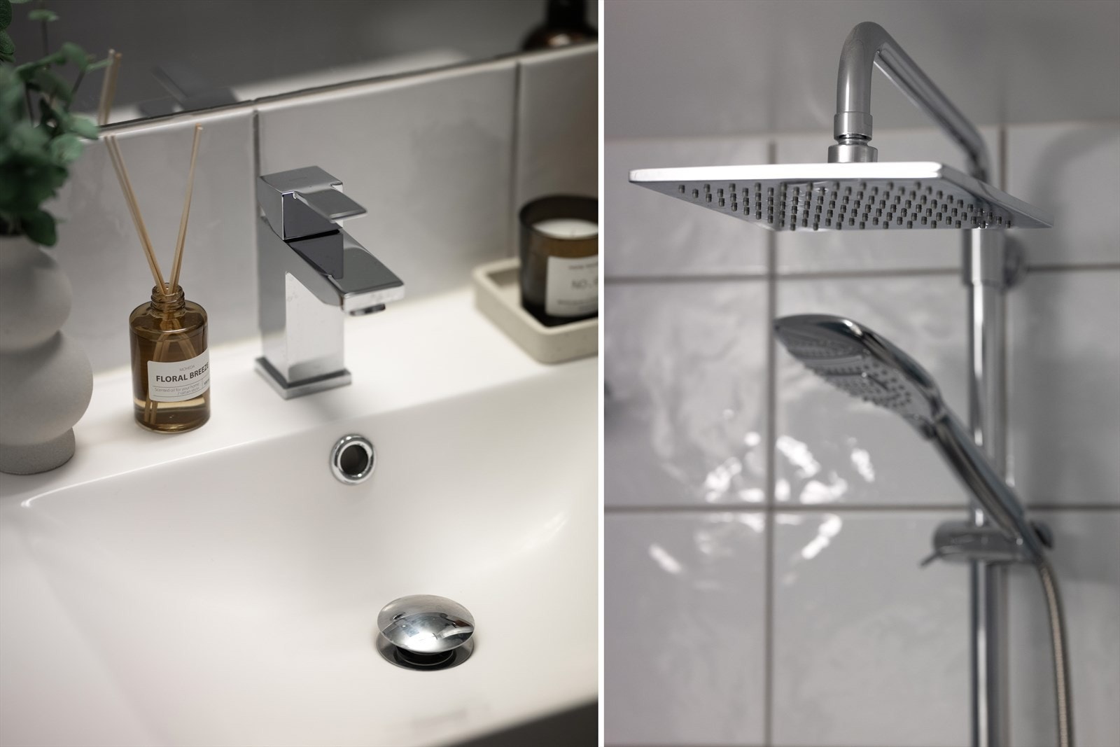 Det er varmekabler i gulvstøp - Videre finnes veggfestet toalett med utvendig sisterne og opplegg for vaskemaskin Galleribilde