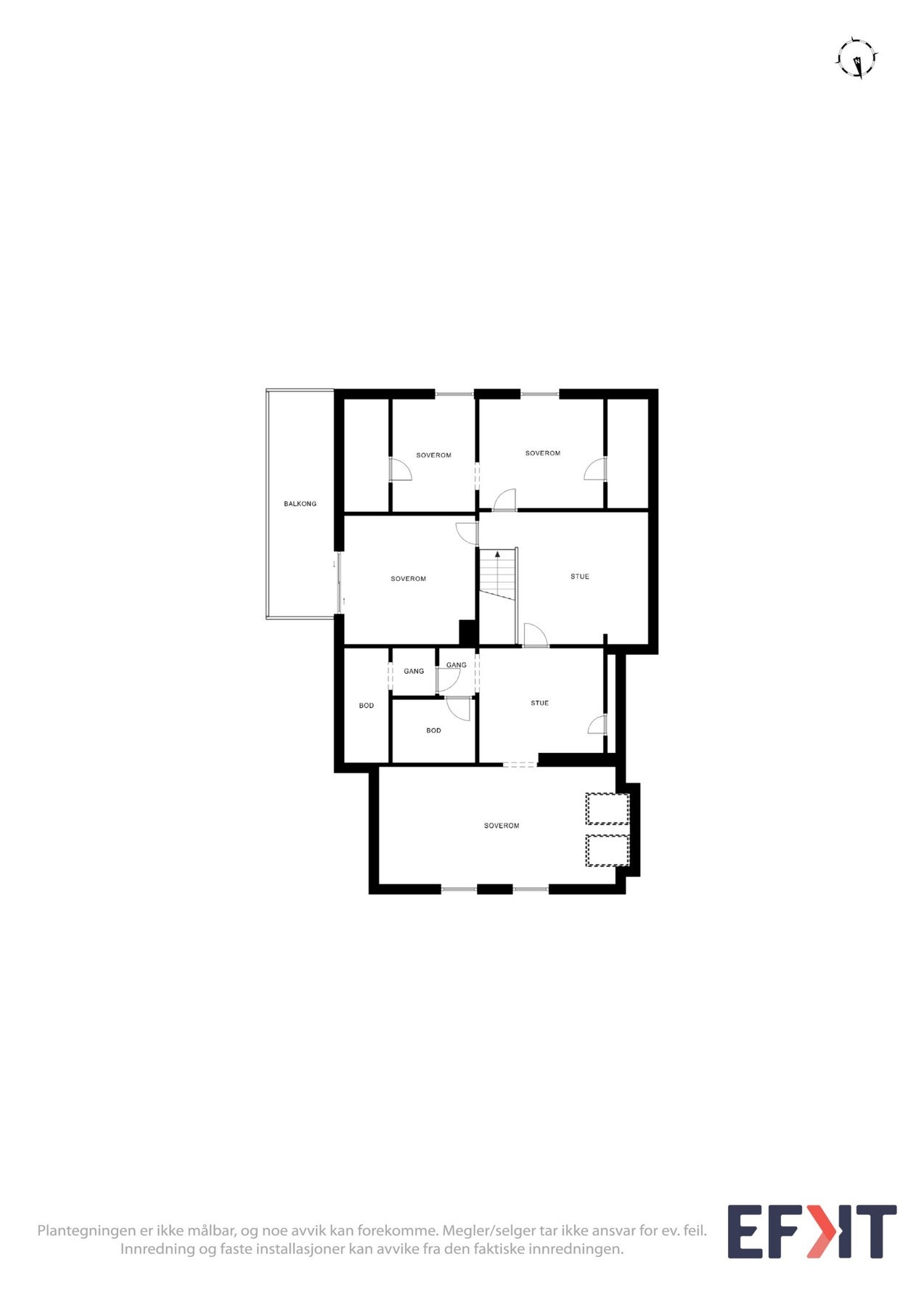 2D Plantegning - Loft. Galleribilde