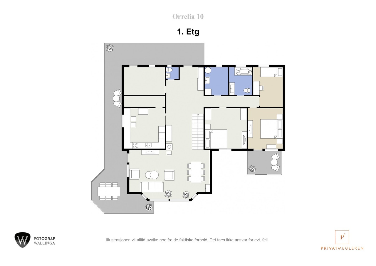 Plantegning første etasje. Galleribilde