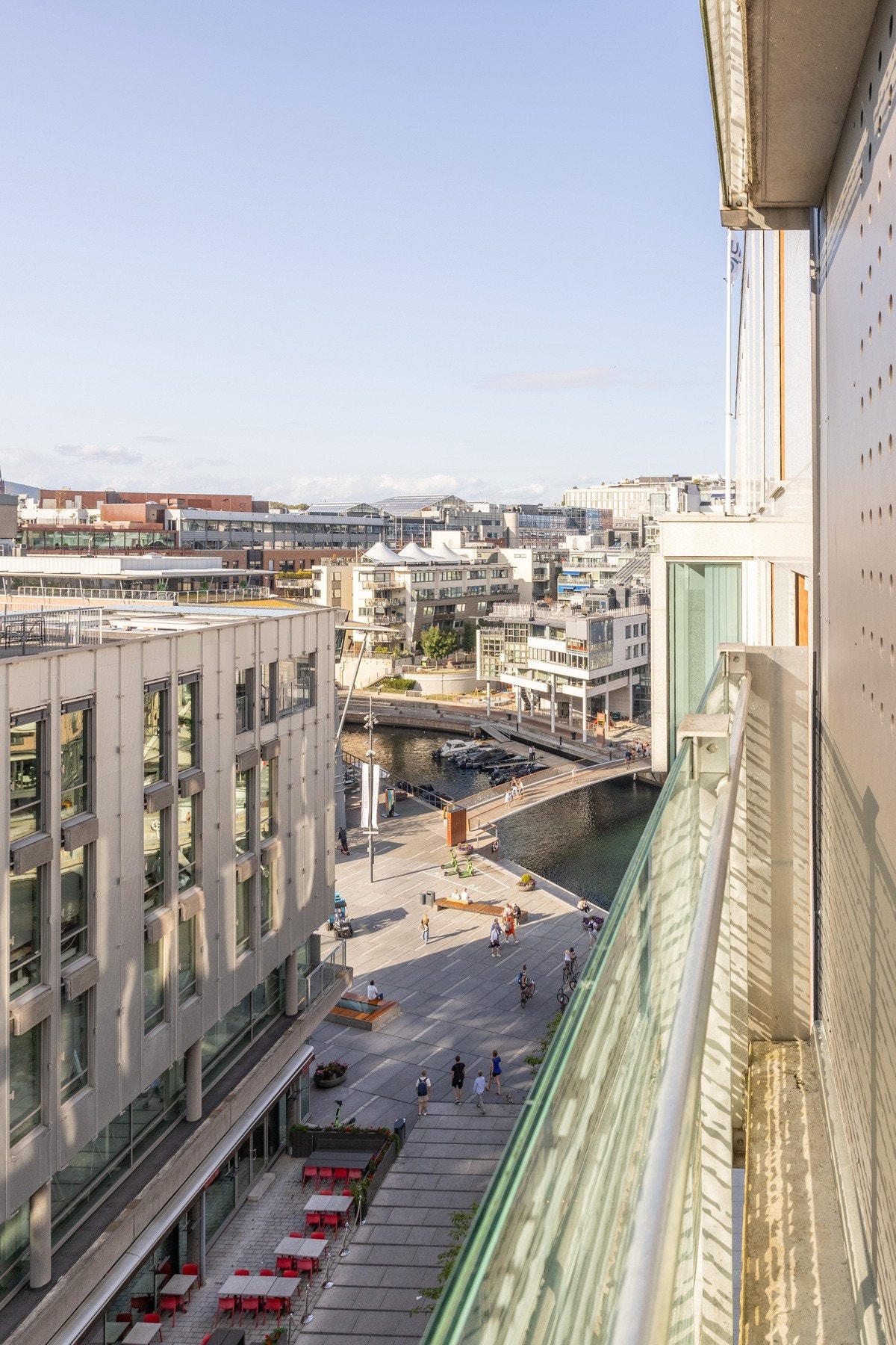 Det er flott utsikt fra balkongen. Galleribilde