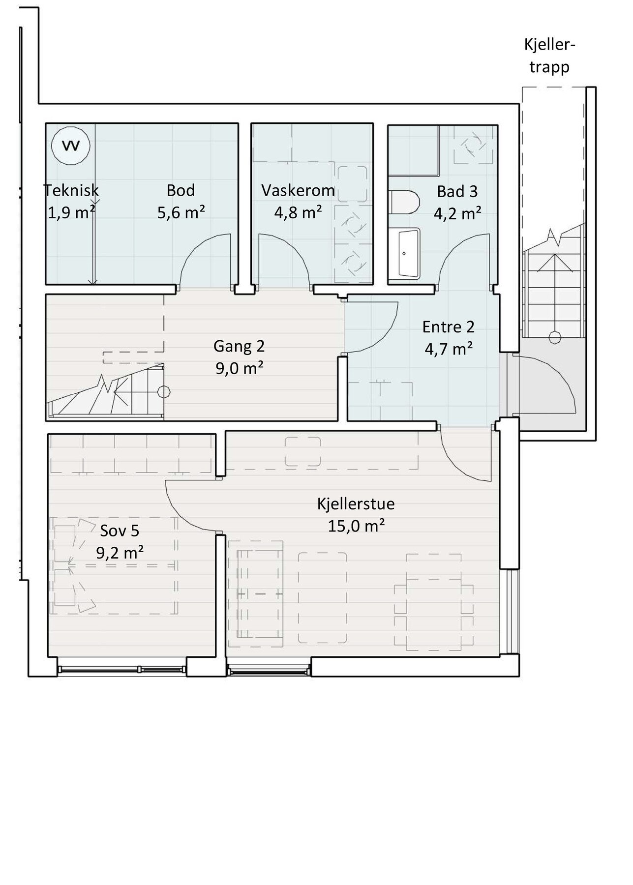 Sondrevegen 16B - U. etasje. Galleribilde