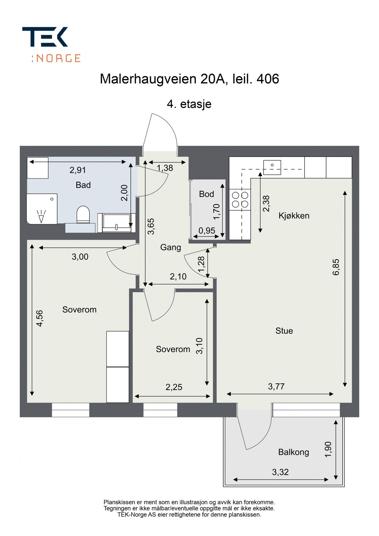 Plantegning Galleribilde