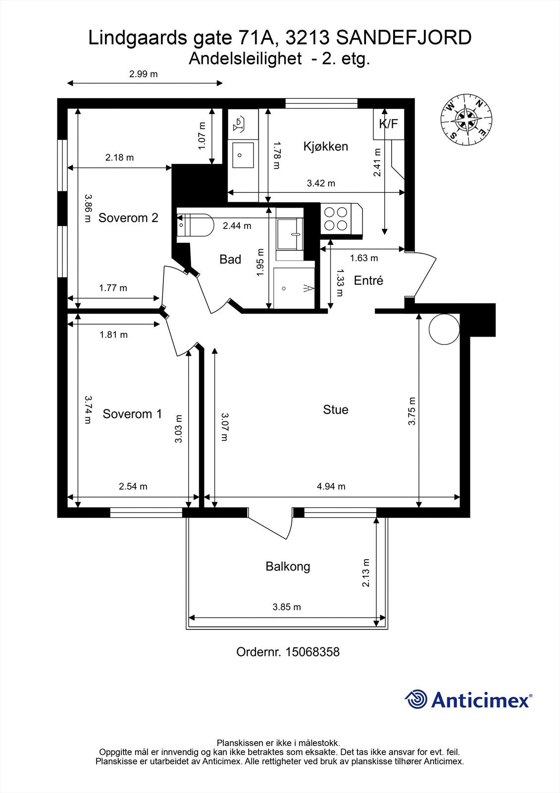 Plantegning Galleribilde