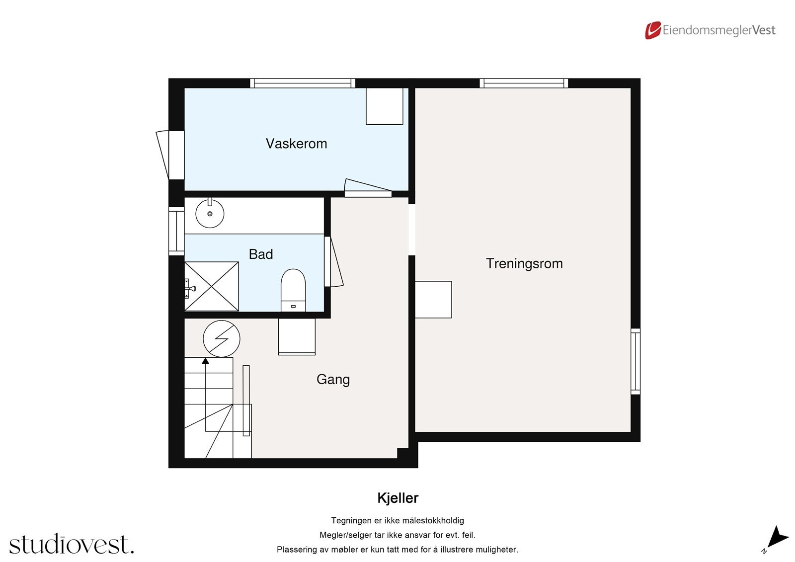 Plantegning kjeller Galleribilde