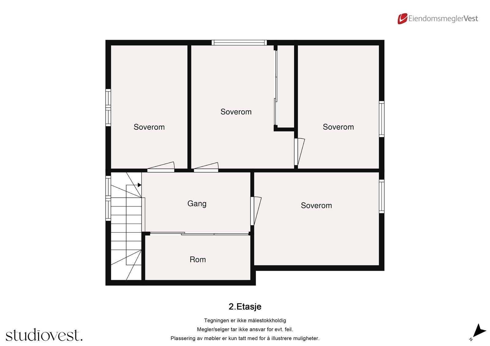 Plantegning loft Galleribilde
