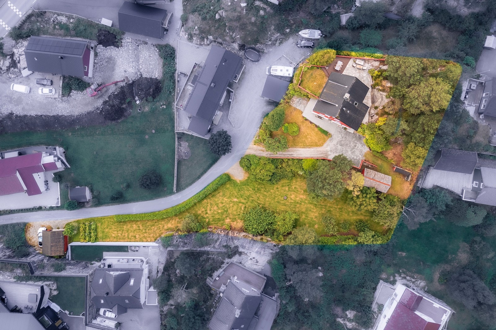 - Oversikt over tomten - Galleribilde