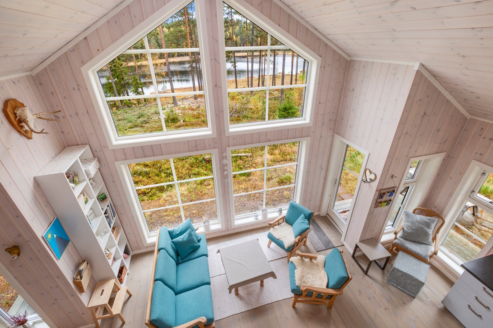 Stue i hytta Galleribilde