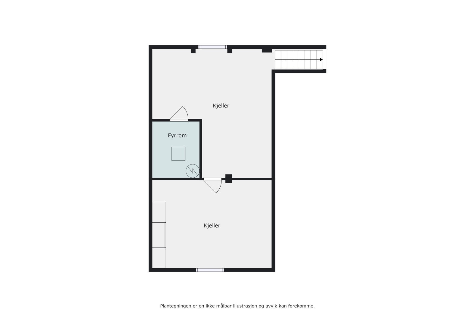 Plantegning kjeller Galleribilde