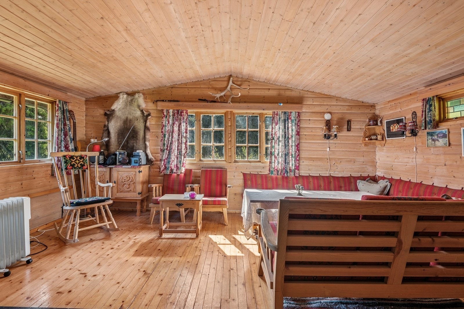 Stuen kan enkelt innredes i soner. Galleribilde