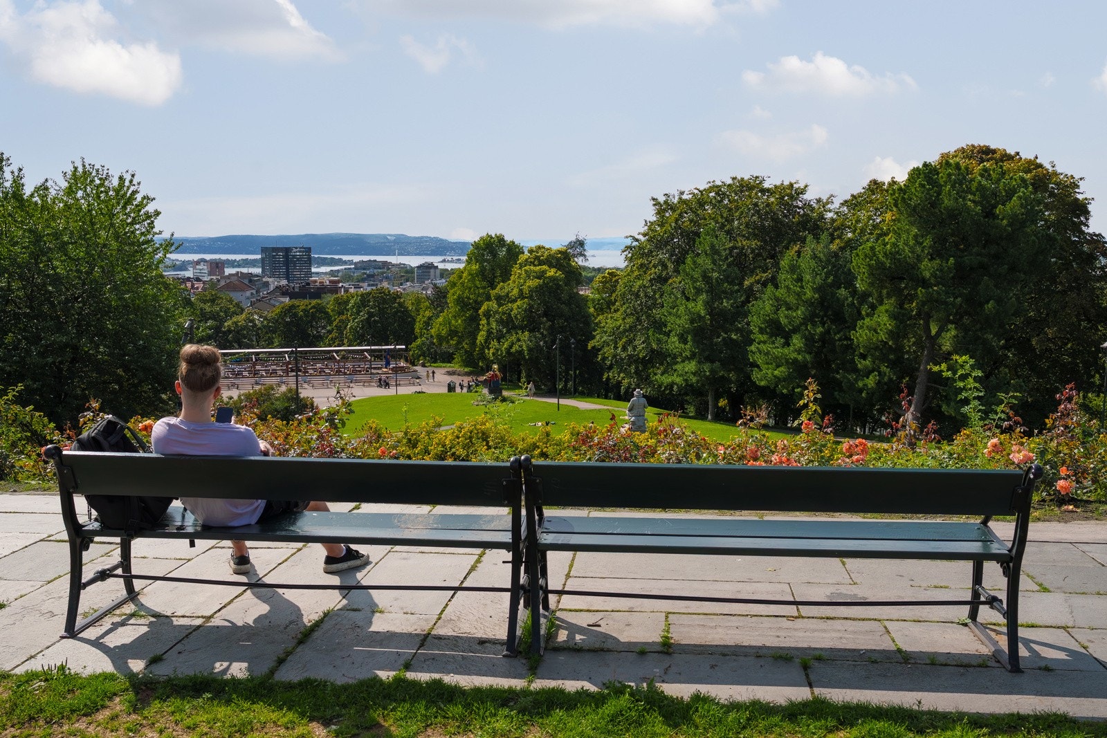 Nærområde - En ca. 20 minutters gåtur finner du St. Hanshaugen park med en av byens fineste utsikter og solnedgang Galleribilde