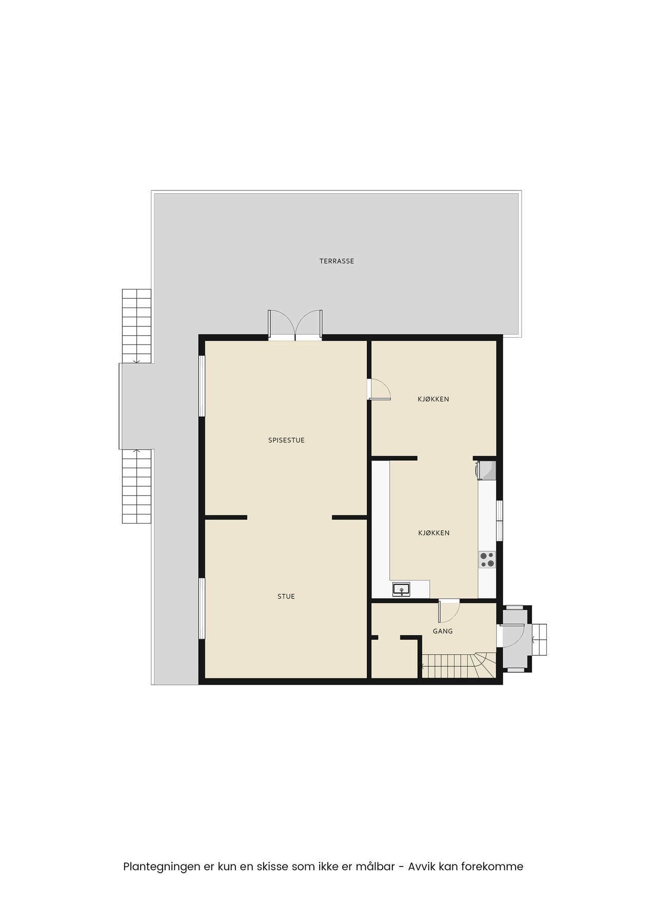 Plantegning 1.etasje Galleribilde