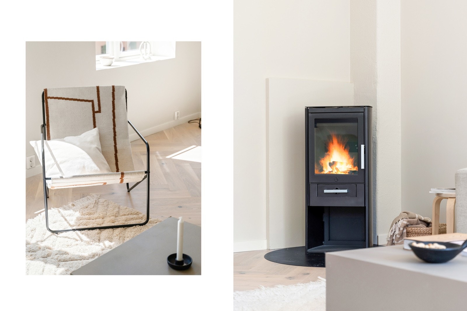 Her finner du en ny og lekker peisovn Galleribilde