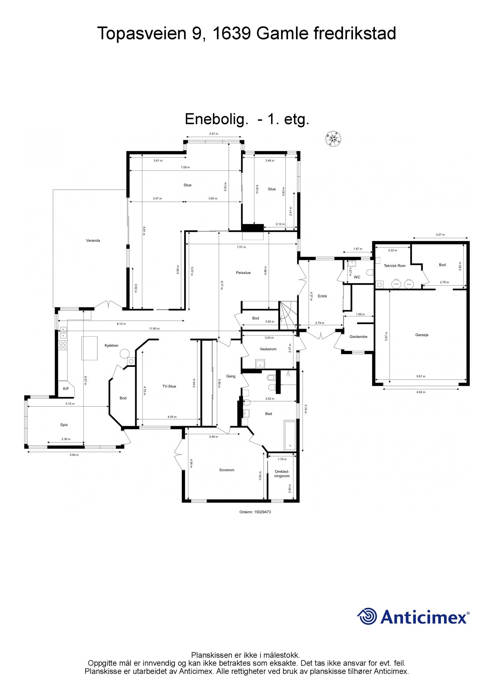 Plantegning - 1. etasje Galleribilde