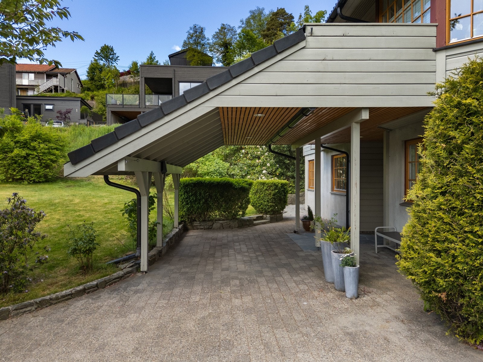 Her har man god plass til parkering. Galleribilde