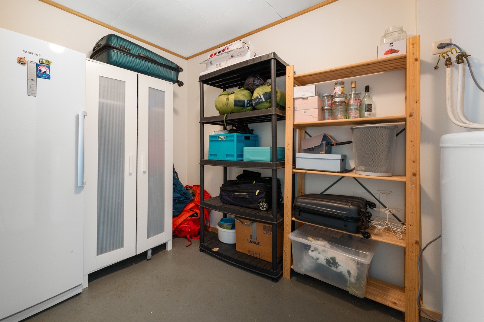 I boligens underetasjen finner en også to praktiske boder. Galleribilde