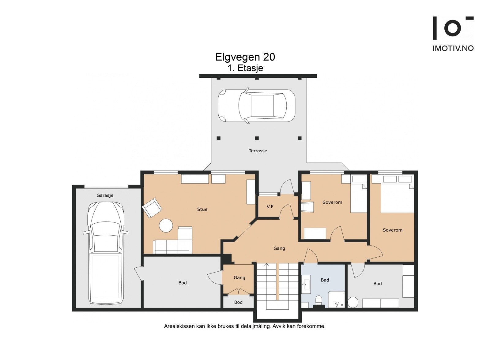 Plantegning under etasje. Galleribilde