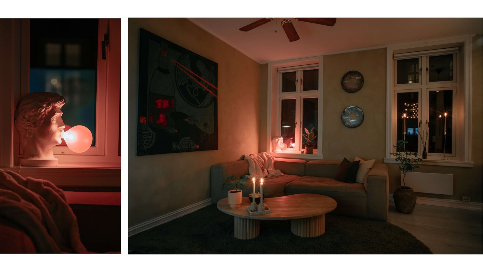 Her har det blitt sett mye film, hygget med vin og spill og gløttet ut på bylivet som virvler utenfor. Galleribilde