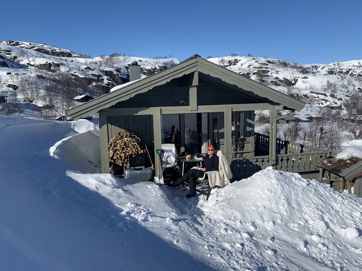 Fint i solen etter skituren... Galleribilde