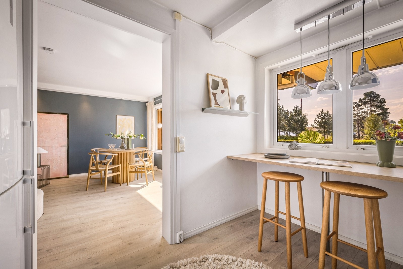 Det er varmekabler i gulvet i alle rom i leiligheten Galleribilde
