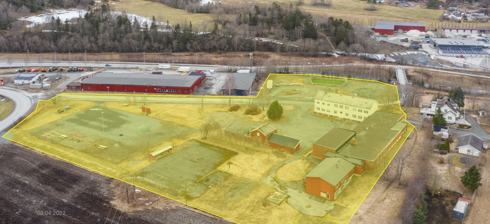 Berg Eiendom Levanger sine tomtearealer i Mule Næringspark Galleribilde